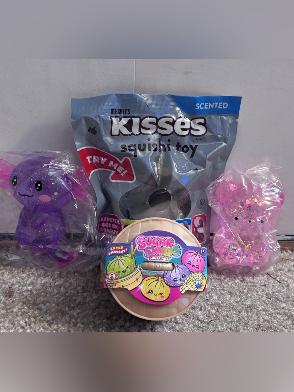 Bundle of Squishy Scented Hershey Kiss Squishi Sugar Swaps Dumpling